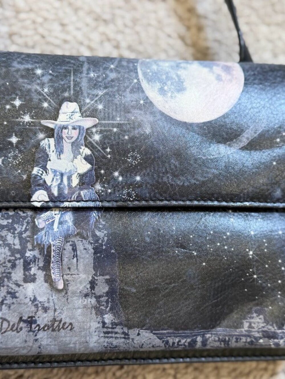 Icon Los Angeles Genuine Leather Crossbody – Deb Trotter Moon Art